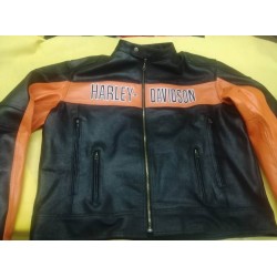 Men's Victorya Lane Harley Davidson Biker Leather Jacket